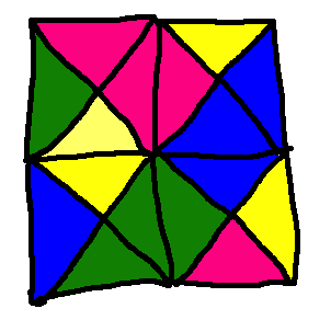 four Wang tiles