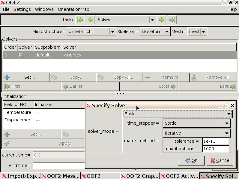 Solver pane