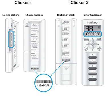 Find your iClicker registration number