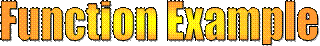 Function Example