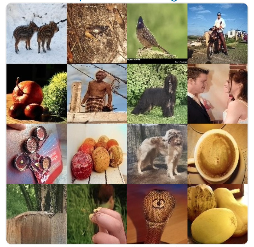 corresponding color versions of the images