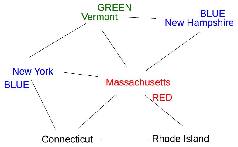 Now color New York or New Hampshire blue