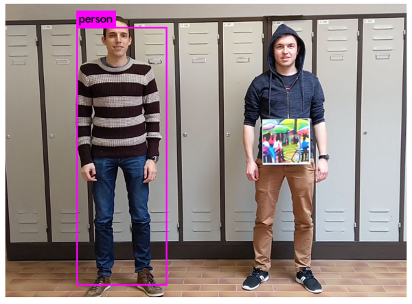 one person is found, person holding colored picture isn't found