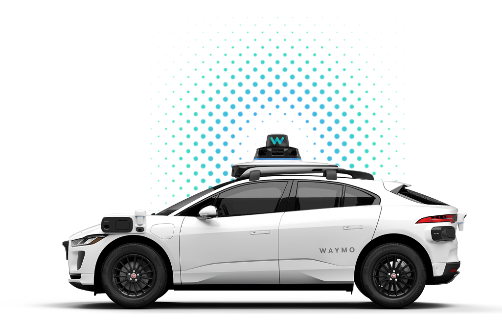 car with sensors on top