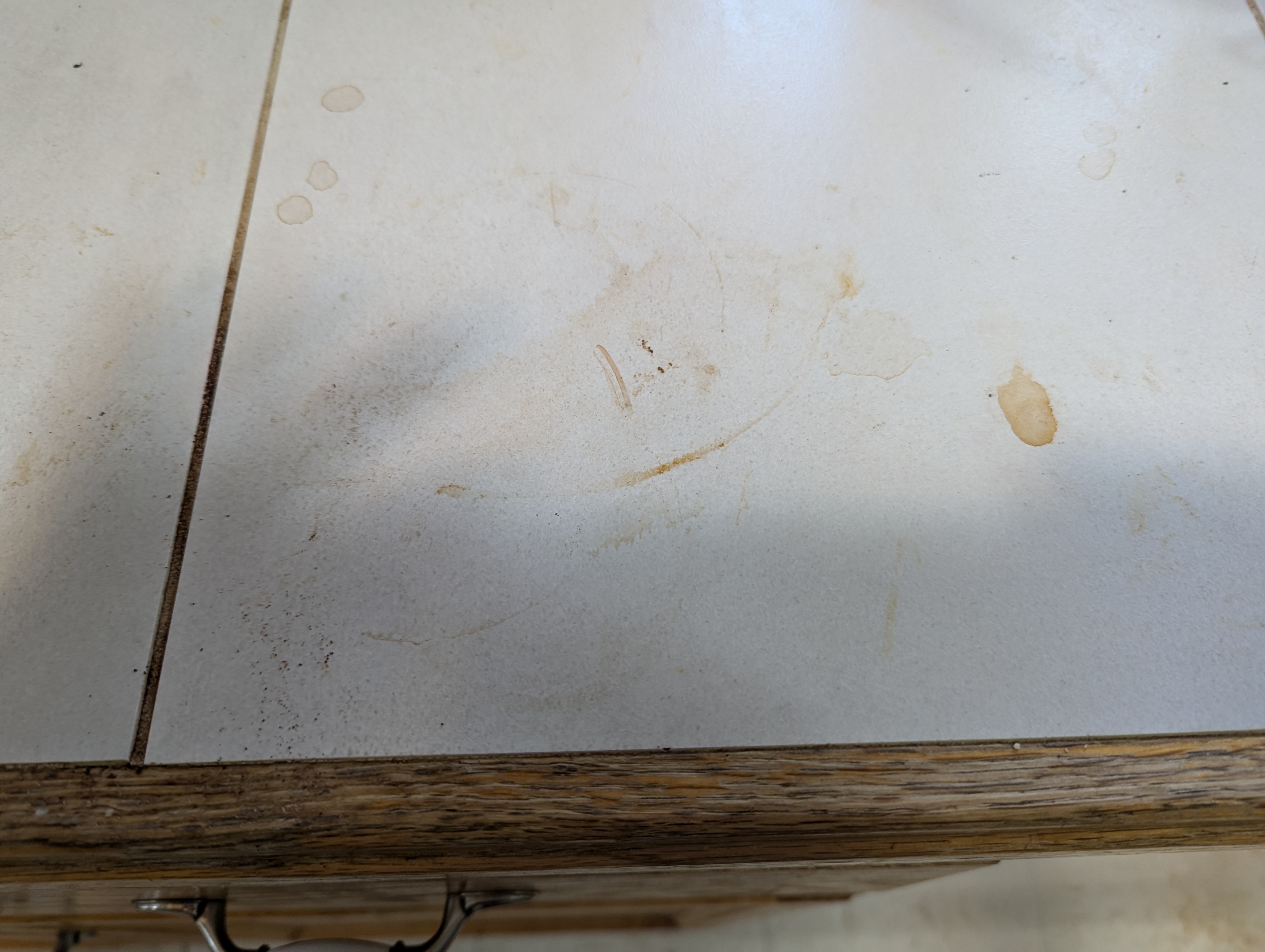 dirty countertop