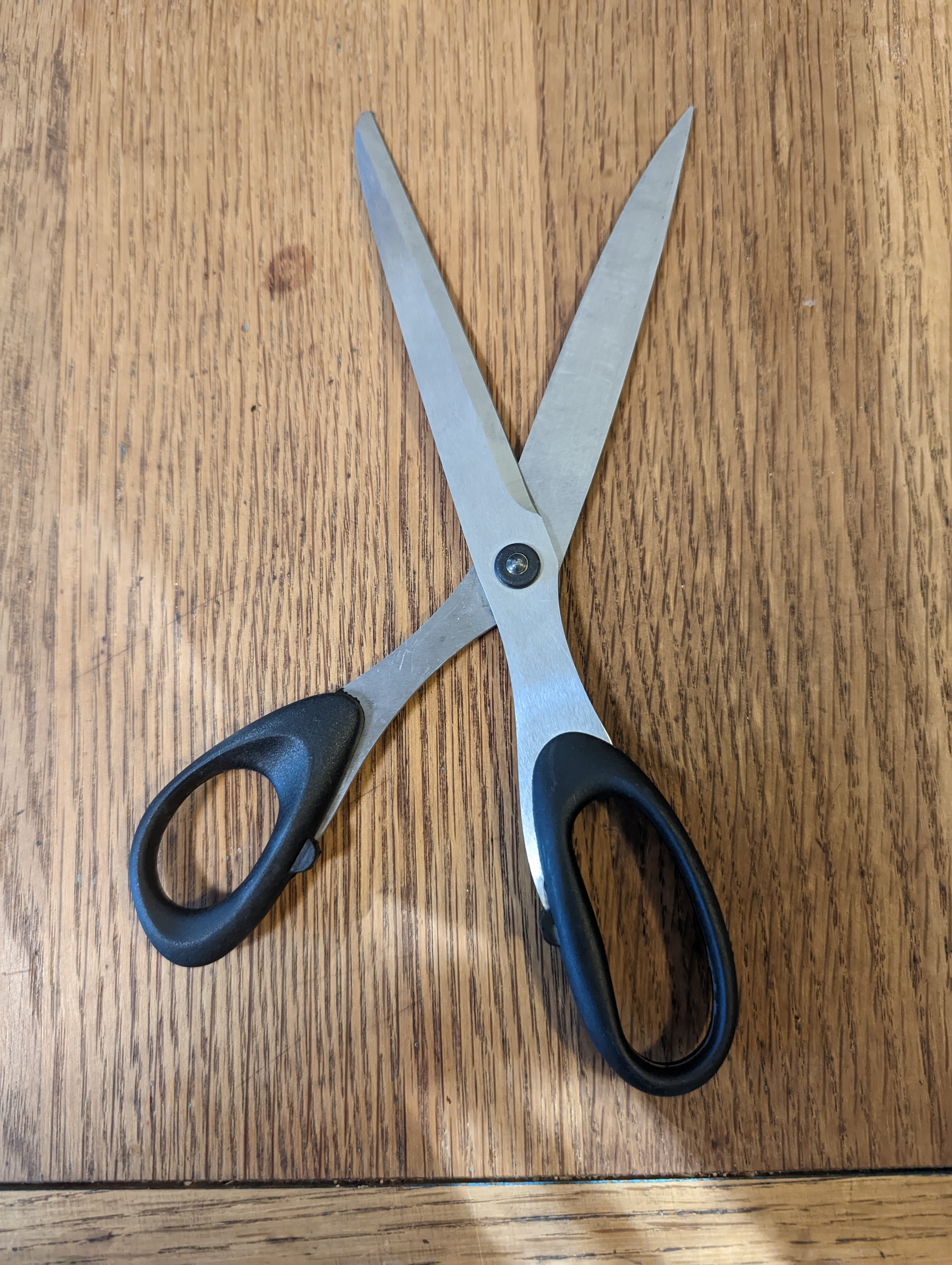 open scissors