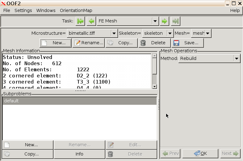 Mesh properties
