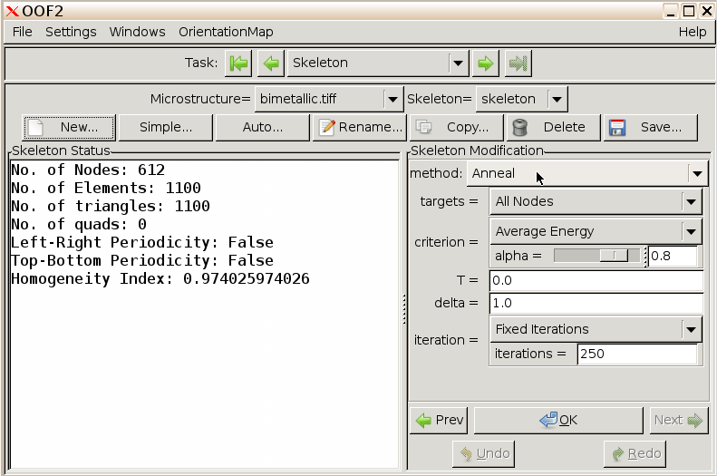End result of making skeleton