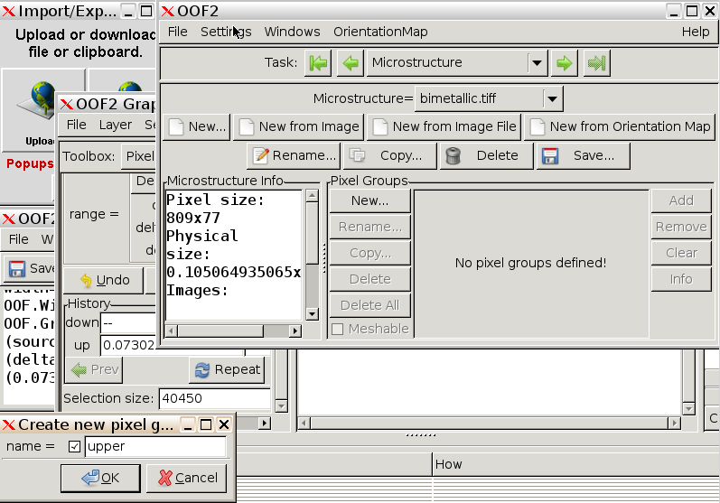 Defining a pixel group