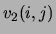 $\displaystyle v_2(i,j)$