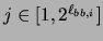 $j \in [1,2^{\ell_{bb,i}}]$