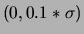 $\left(0,0.1*\sigma\right)$